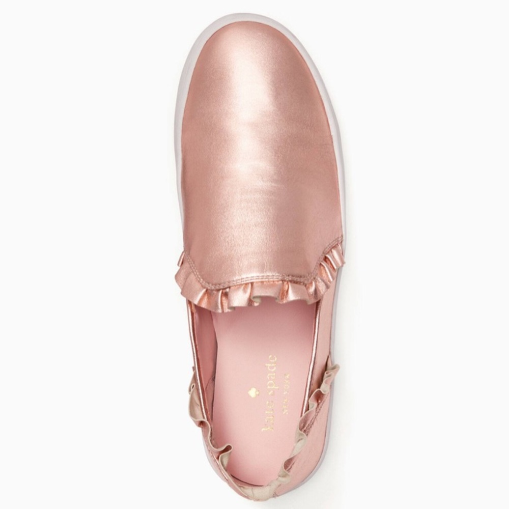 Kate Spade Rose Gold Slip-On Sneakers